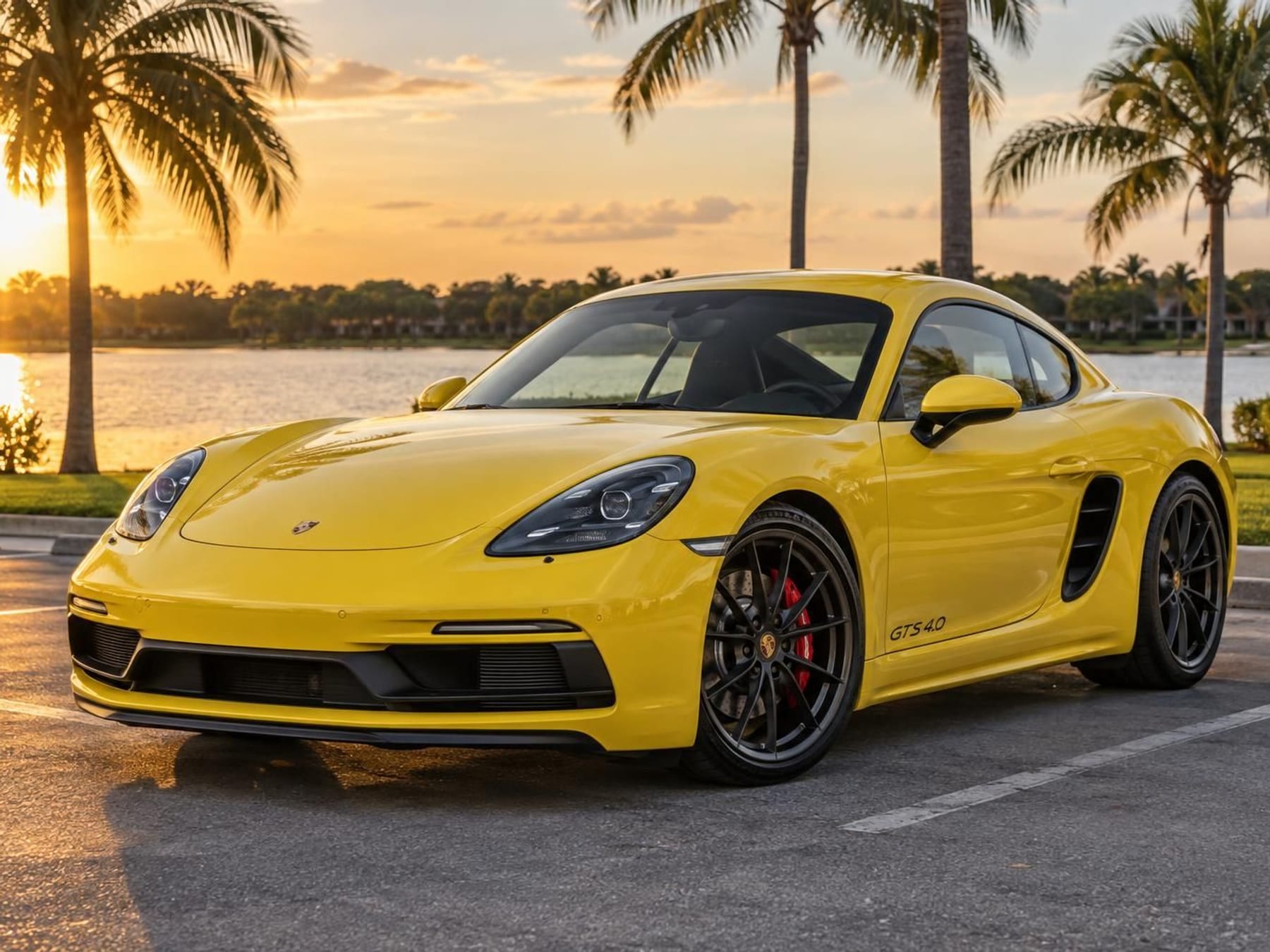 Illustrative image of a Porsche 718 Cayman on a coastal road, for the Velocity Factor Cayman and Boxster build guide