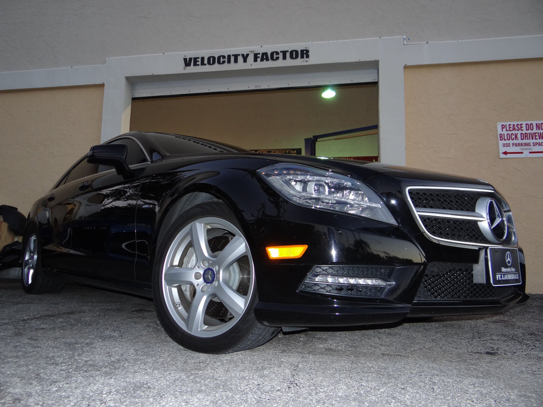 Velocity Factor – 2012 Mercedes Benz CLS550 Appearance Upgrade with 3M Vinyl Wrap and Vossen Wheels