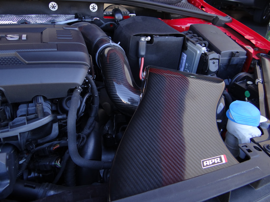 Velocity Factor – 2015 Volkswagen GTi APR Stage 1 ECU and Carbon Fiber Intake with H&R Lowering Springs and Wheel Spacers