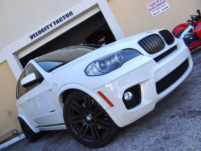 BMW X5 on H&R Springs and Wheel Spacers