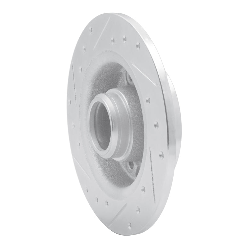 R1 88-92 Ford Probe Rear Right Drilled & Slotted Silver Brake Rotor