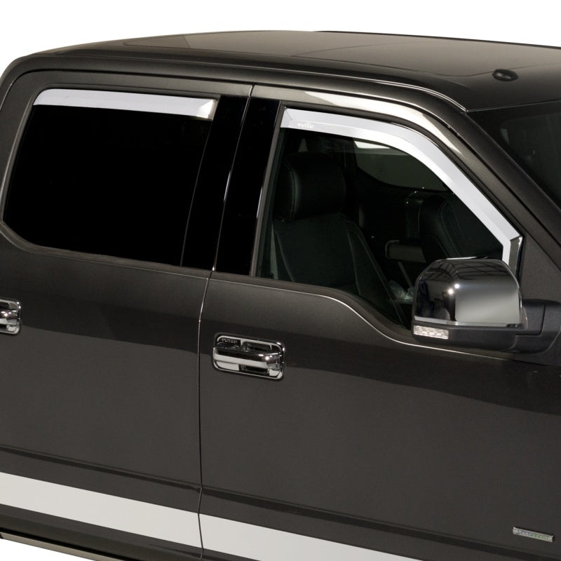 Putco 17-20 Ford SuperDuty - Crew Cab (Set of 4) Element Chrome Window Visors