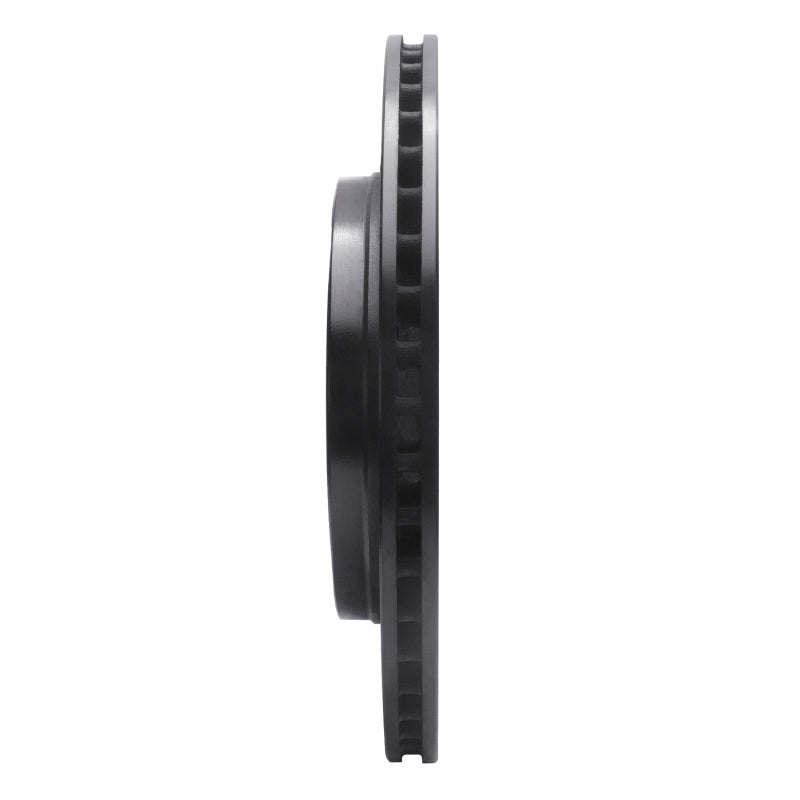 R1 08-14 Cadillac CTS Rear Right Drilled & Slotted Black Brake Rotor