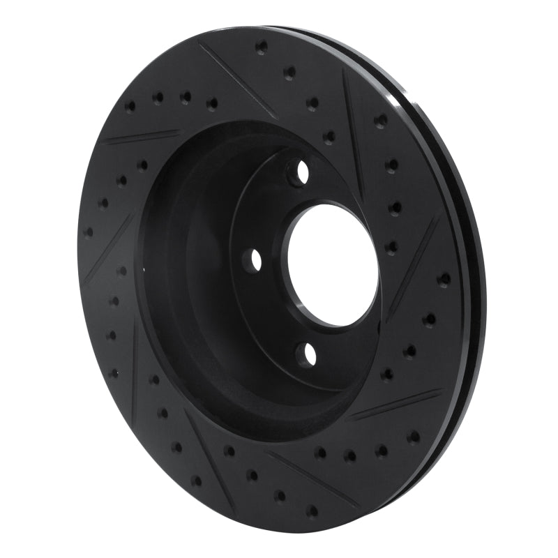 R1 80-89 American Motors Eagle Front Left Drilled & Slotted Black Brake Rotor