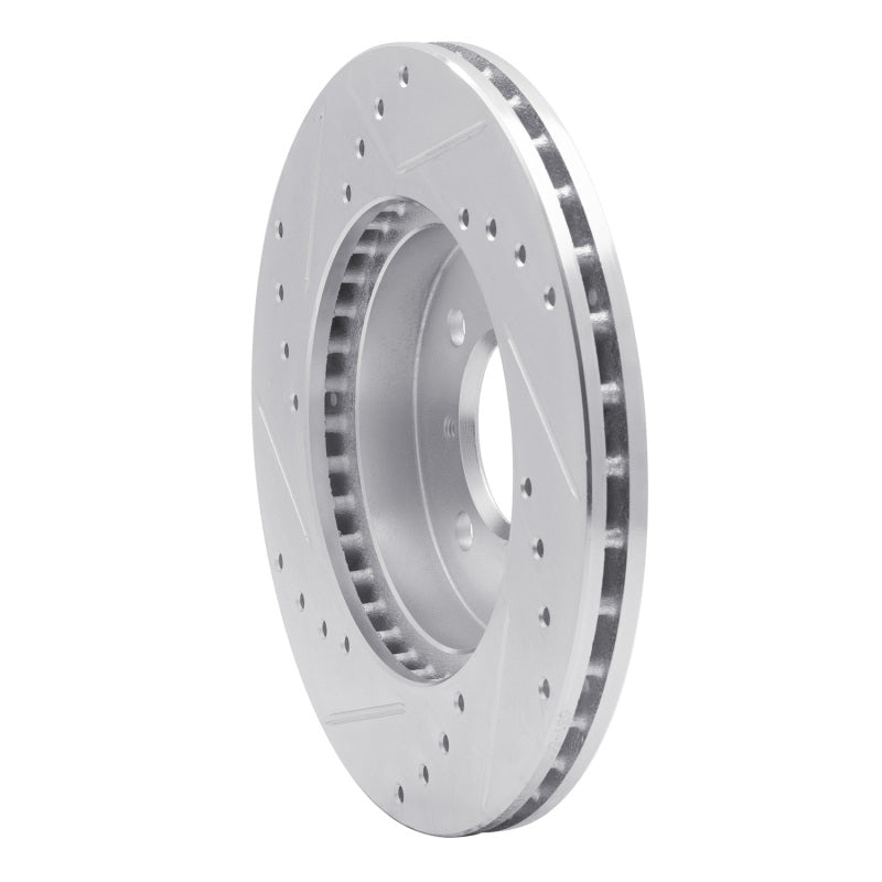 R1 84-85 Toyota Van Front Right Drilled & Slotted Silver Brake Rotor