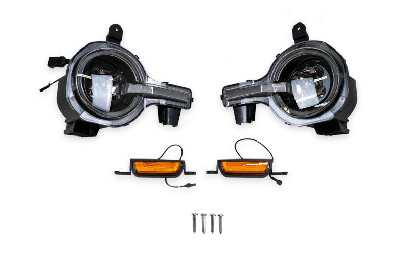 DV8 Offroad 2021-2025 Ford Bronco Black Headlights