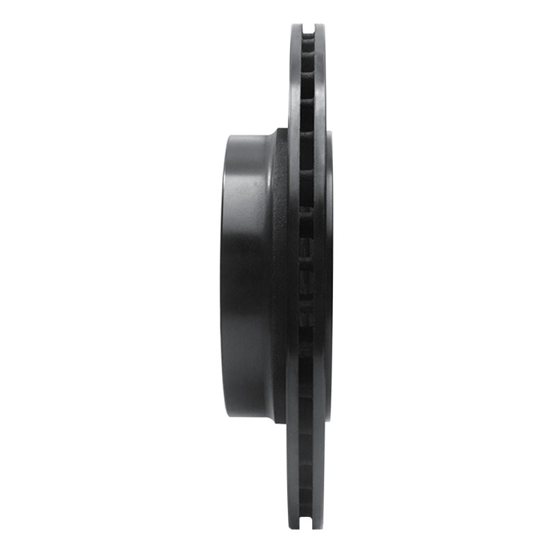 R1 99-06 BMW 323I Rear Left Drilled & Slotted Black Brake Rotor