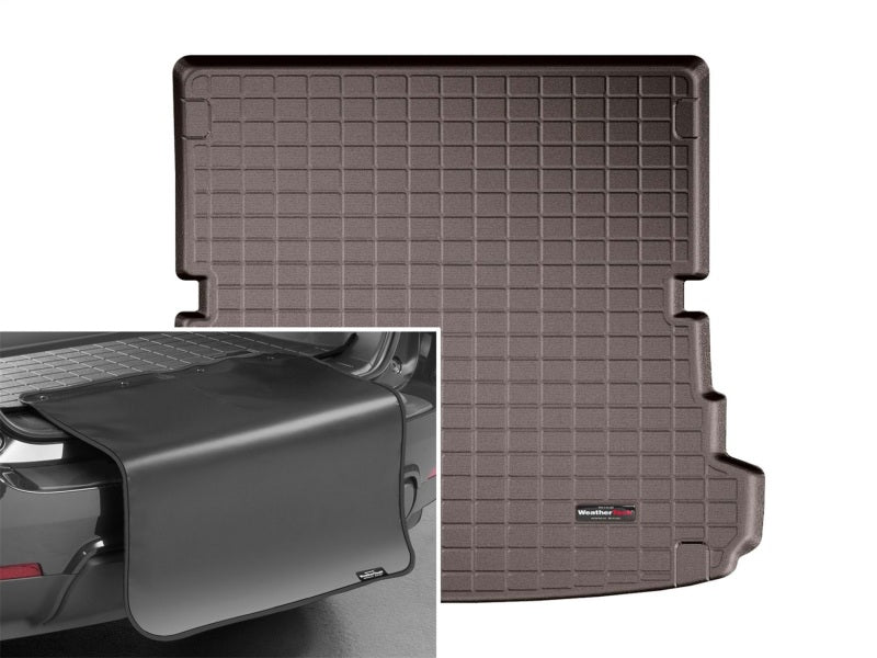 WeatherTech 2017+ Audi Q7 Cargo With Bumper Protector - Cocoa