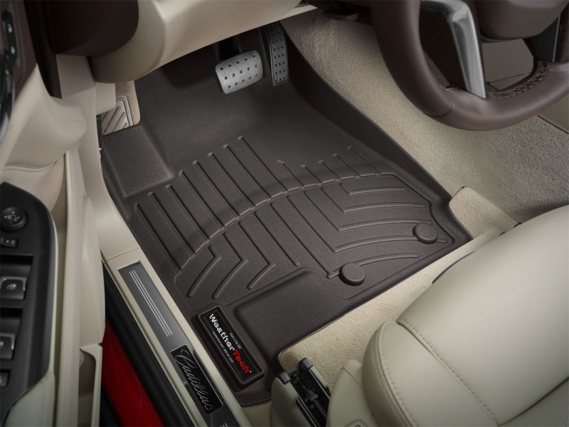 WeatherTech 2010+ Cadillac SRX Front FloorLiners - Cocoa