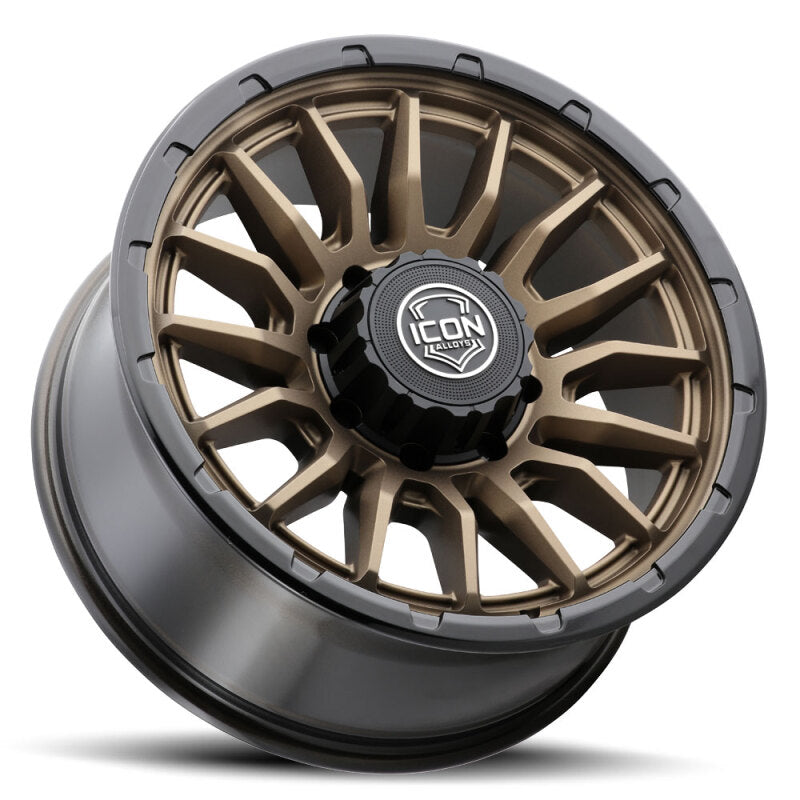 ICON Alloys Cajon 20x9 / 8x6.5 / 12mm / 5.5in BS Satin Bronze Wheel w/ GB Lip