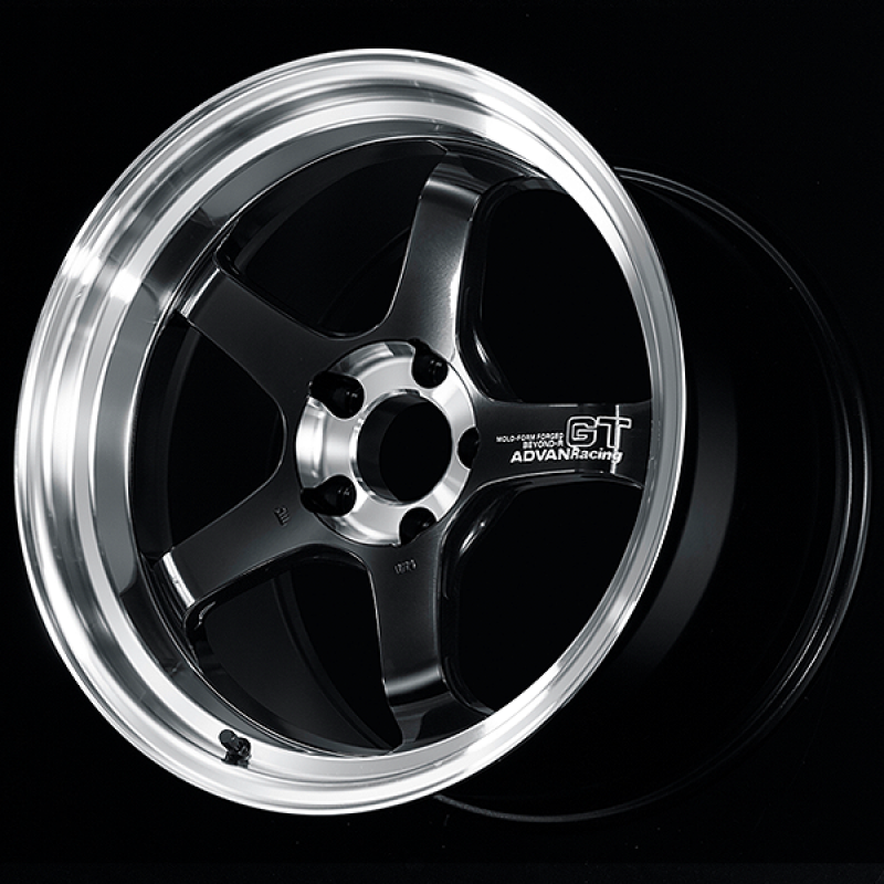 Advan GT Beyond-R 18X11.0 / +15 Off / 5x114.3 BC / 73mm Bore / Diamond Cut and Dark Platinum Black