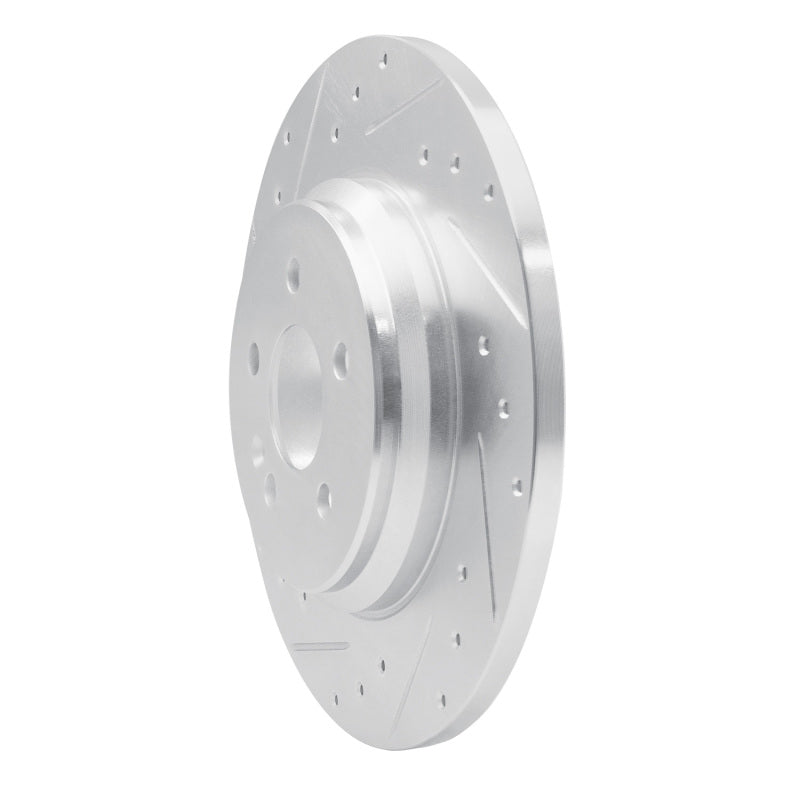 R1 00-05 Mercedes-Benz ML430 Rear Left Drilled & Slotted Silver Brake Rotor