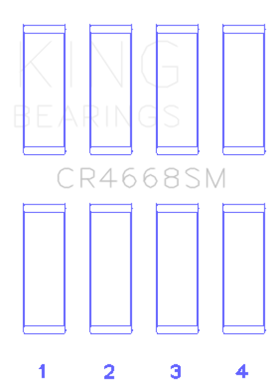King Chrysler/Mitsubishi/Hyundai/Kia World Engine Connecting Rod Bearing Set - Size STD