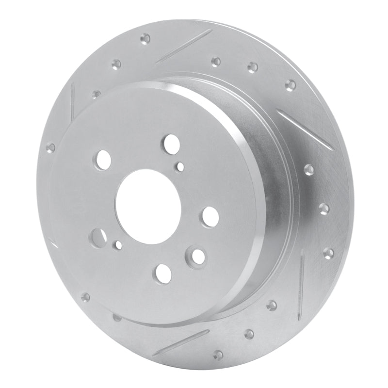 R1 94-95 Toyota Celica Rear Left Drilled & Slotted Silver Brake Rotor