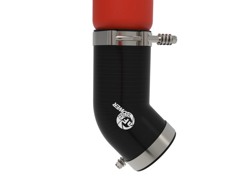 aFe BladeRunner 3in & 3-1/2in AL Hot and Cold Charge Pipe Kit Red RAM Diesel Trucks 25-26 L6-6.7L