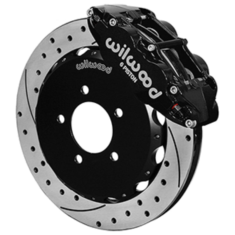 Wilwood 13-24 Honda Civic57mm Forged Narrow Superlite 6R Big Brake Front Brake Kit - Drilled Rotors