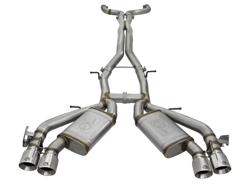 aFe MACH Force XP 3in 304 Stainless Steel Cat-Back Exhaust 16-17 Chevy Camaro SS V8-6.2L