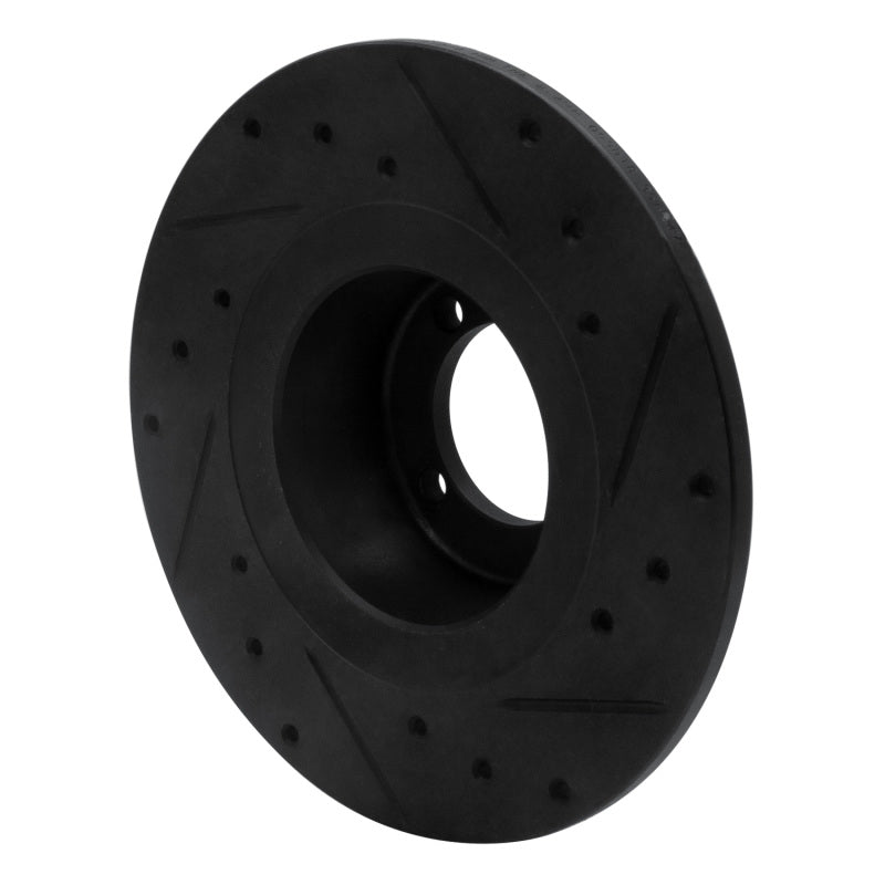R1 67-76 BMW 1600 Front Left Drilled & Slotted Black Brake Rotor