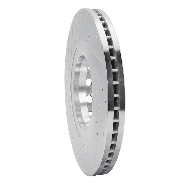 R1 02-05 Volkswagen Passat (USA/Canada) Front Right Drilled & Slotted Silver Brake Rotor