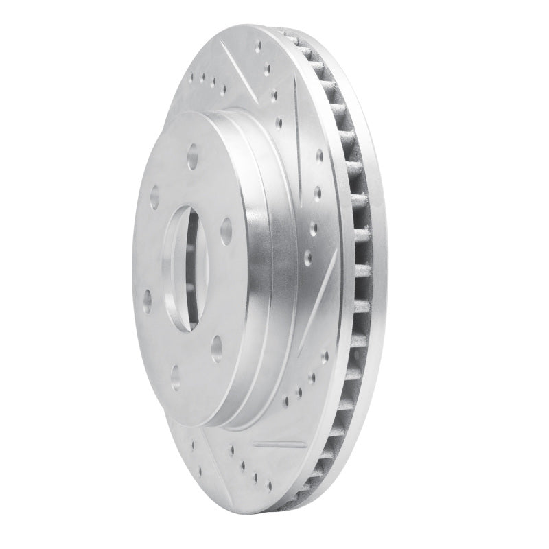 R1 13-17 Ford Ranger (Mexico) Front Right Drilled & Slotted Silver Brake Rotor