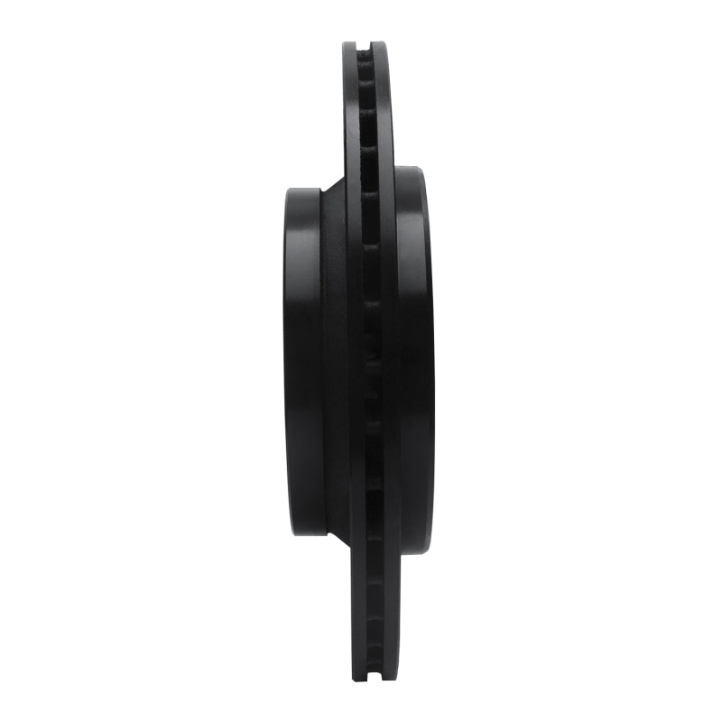 R1 03-14 Volvo XC90 Rear Right Drilled & Slotted Black Brake Rotor