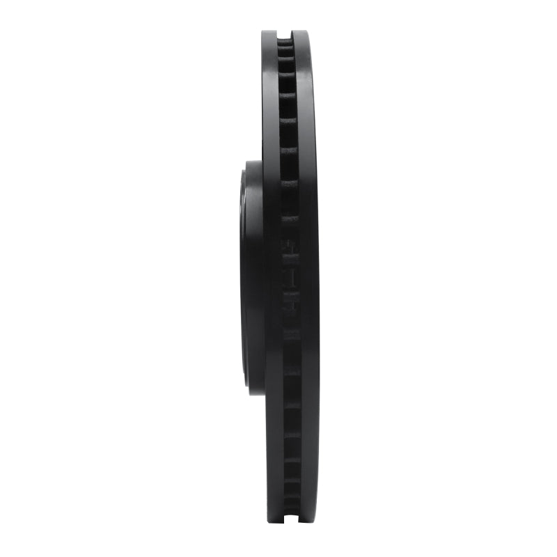 R1 06-21 Jaguar F-Type Front Left Drilled & Slotted Black Brake Rotor