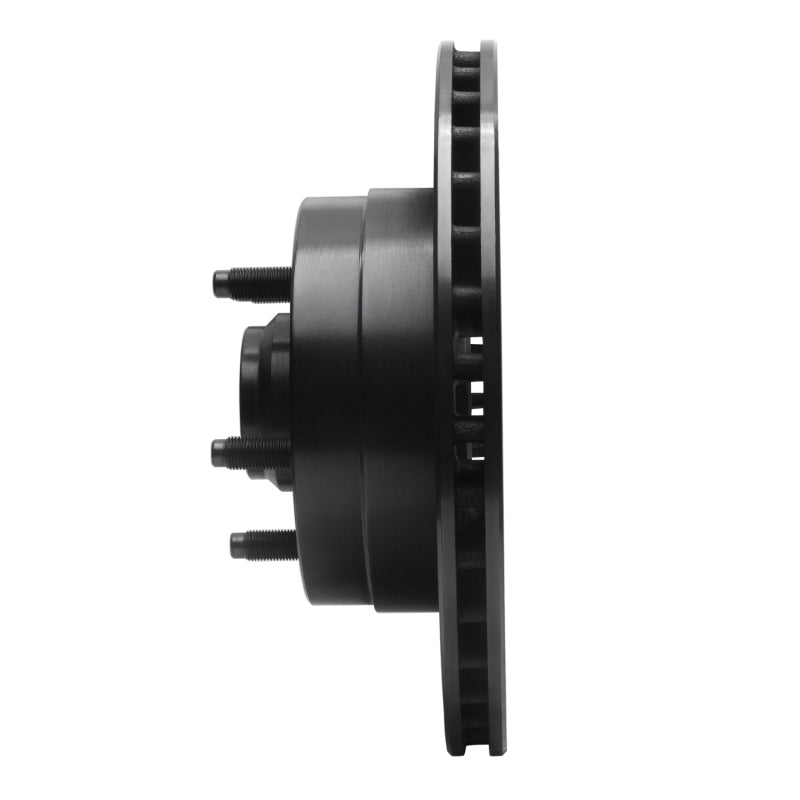 R1 86-92 Jeep Cherokee Front Right Drilled & Slotted Black Brake Rotor