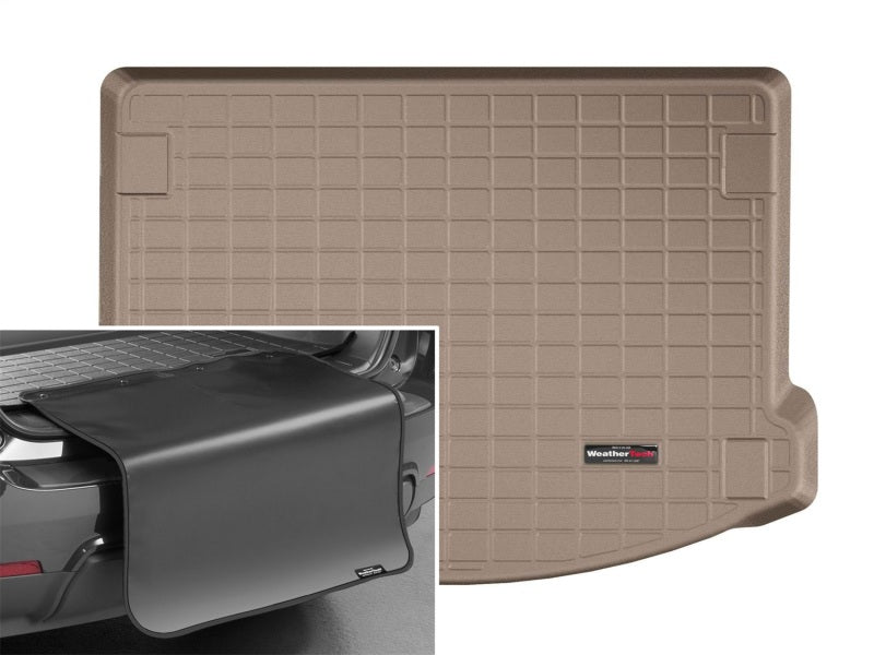 WeatherTech 2018+ Jaguar E-Pace Cargo Liner w/ Bumper Protector - Tan