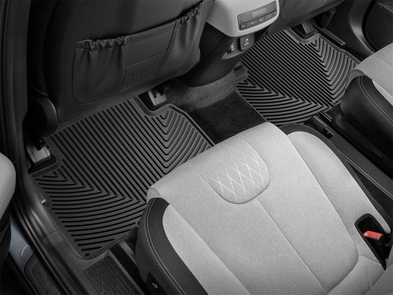 WeatherTech 20-24 Hyundai Palisade Rear Rubber Mats - Black