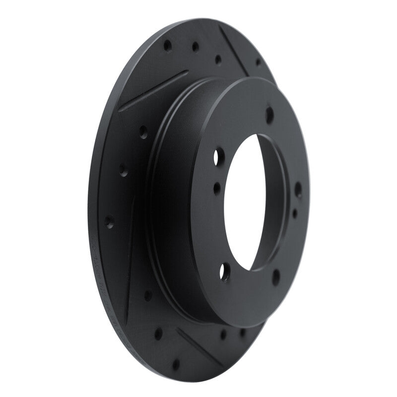 R1 83-98 Chevrolet Tracker Front Right Drilled & Slotted Black Brake Rotor