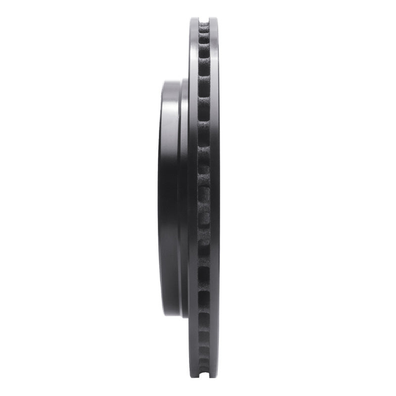 R1 10-16 Cadillac SRX Rear Left Drilled & Slotted Black Brake Rotor