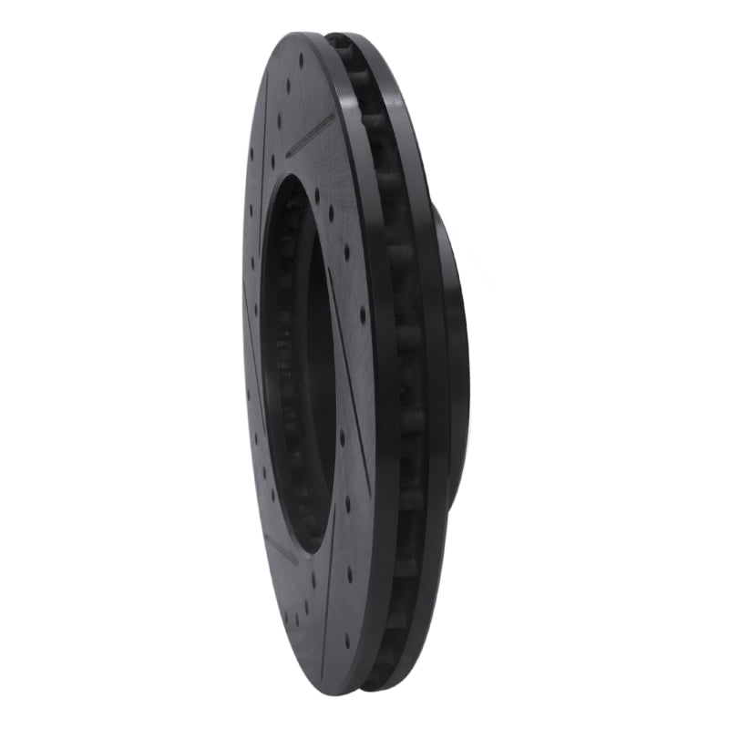 R1 16-23 Mercedes-Benz Metris Front Right Drilled & Slotted Black Brake Rotor