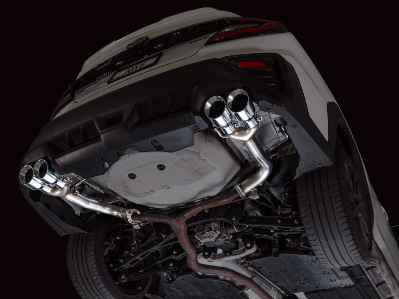 AWE Tuning 22-25 Subaru VB WRX Track Edition Axle-Back Exhaust - Chrome Silver Tips