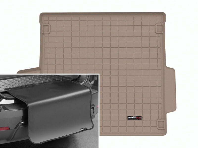 WeatherTech 22-23 Land Rover Range Rover 5 Psgr/Std Wheelbase Cargo Liner w/Bumper Protector - Tan
