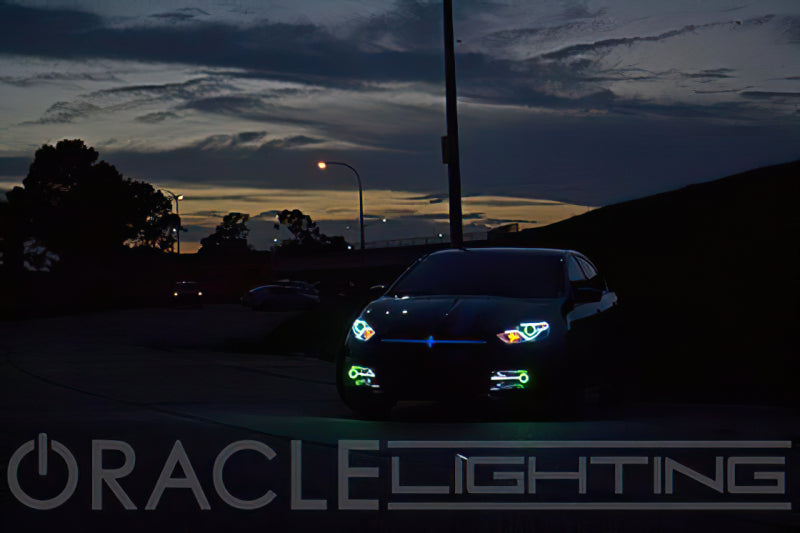 Oracle 13-16 Dodge Dart Surface Mount LED Projector Fog Light Halo Kit - Blue