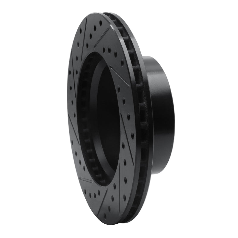 R1 80-89 American Motors Eagle Front Right Drilled & Slotted Black Brake Rotor