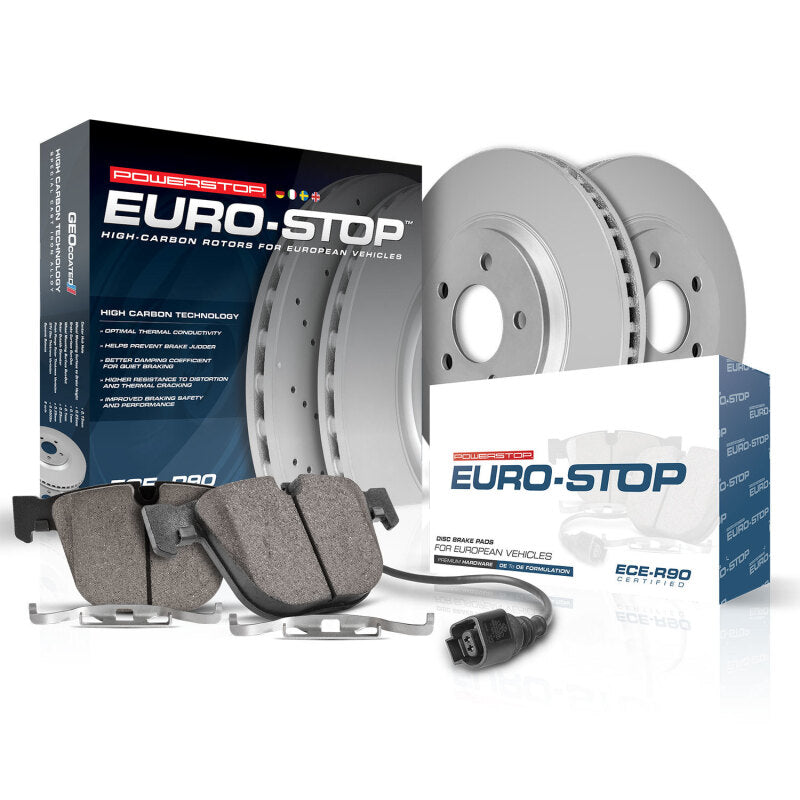 Power Stop 15-18 BMW M3 Front Eurostop Brake Kit