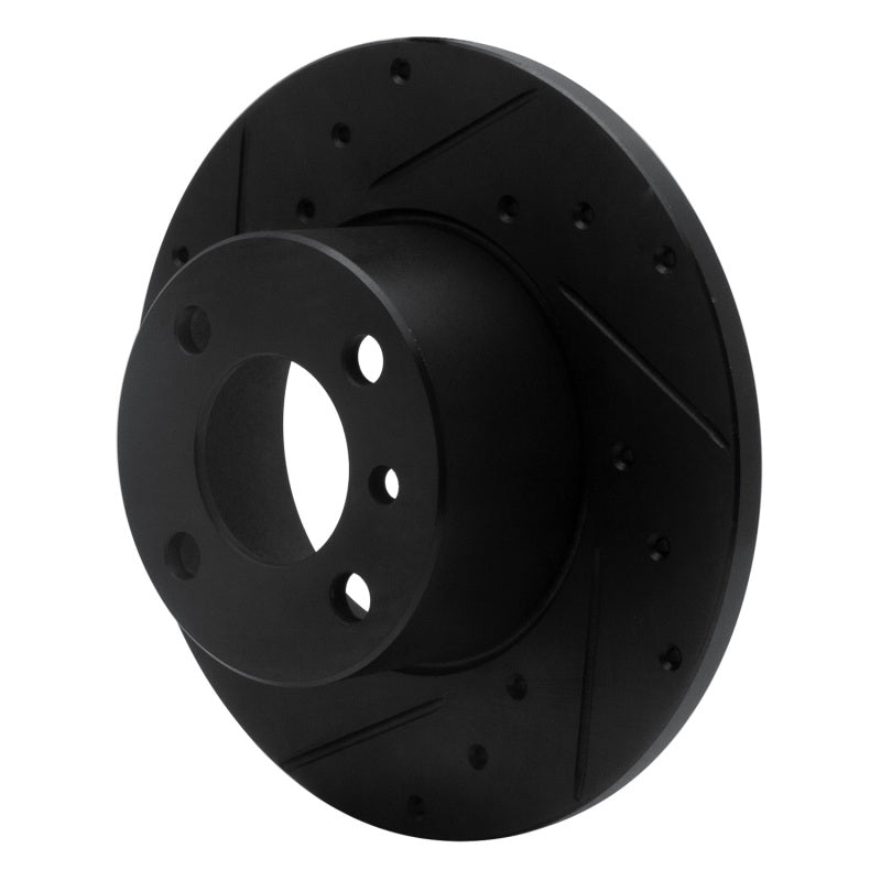 R1 77-83 BMW 320I (USA/Canada) Front Left Drilled & Slotted Black Brake Rotor