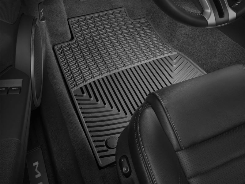 WeatherTech 10-12 Ford Mustang Front Rubber Mats - Black