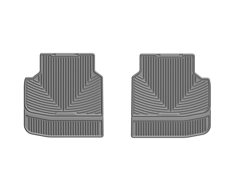 WeatherTech 13+ BMW 7-Series Rear Rubber Mats - Grey
