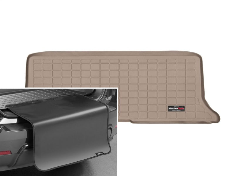 WeatherTech 03-17 Ford Expedition (Behind 3rd Row) Cargo Liners w/ Bumper Protector - Tan