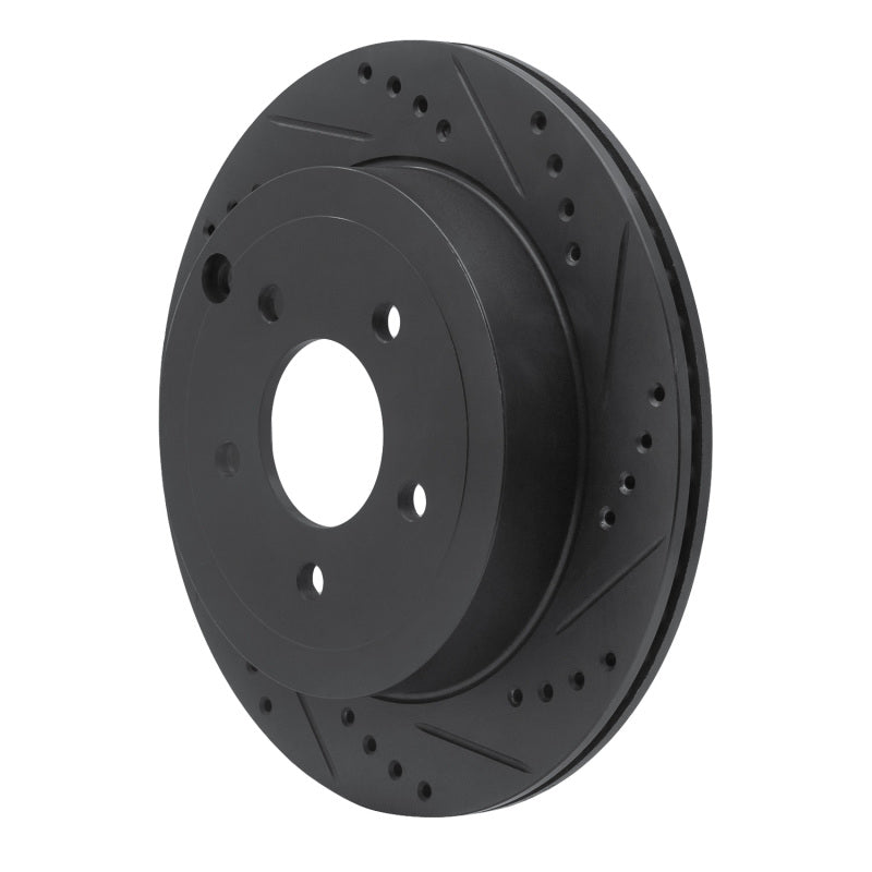 R1 95-97 Ford Ranger (USA/Canada) Front Right Drilled & Slotted Black Brake Rotor