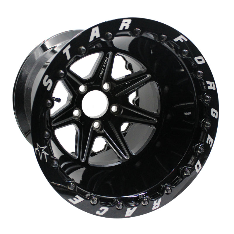 Race Star 72 ValStar 15x14 / 5x4.75BC / 4.5BS / 3.072in CB / Black w/Machined Accents Wheel
