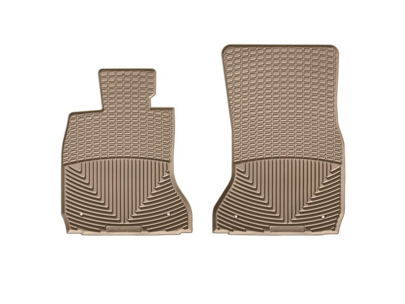 WeatherTech 10+ BMW 7-Series (F01/F02) Front Rubber Mats - Tan
