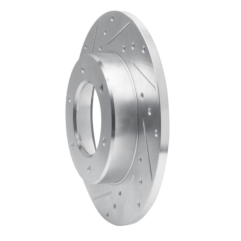 R1 79-80 Toyota Pickup Front Left Drilled & Slotted Silver Brake Rotor