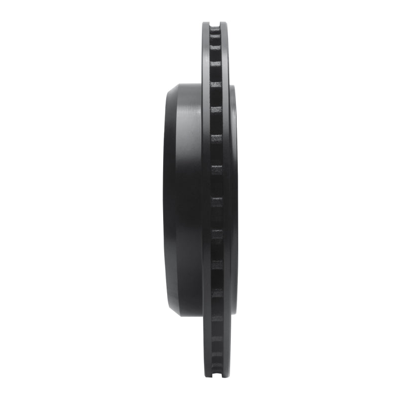 R1 11-25 Dodge Durango Rear Left Drilled & Slotted Black Brake Rotor