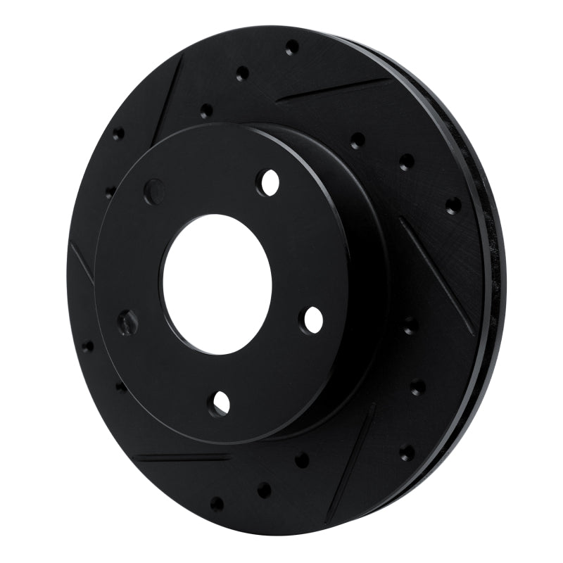 R1 82-88 Chevrolet Camaro Rear Left Drilled & Slotted Black Brake Rotor