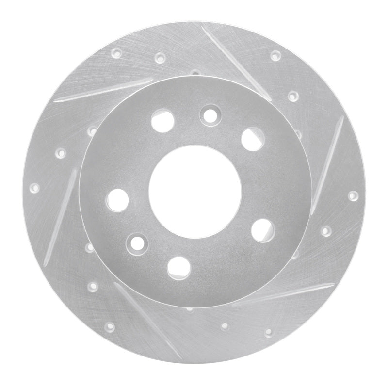 R1 72-78 Volkswagen Type 2 Front Right Drilled & Slotted Silver Brake Rotor
