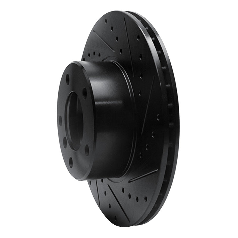 R1 96-03 BMW 525I (USA/Canada) Front Right Drilled & Slotted Black Brake Rotor