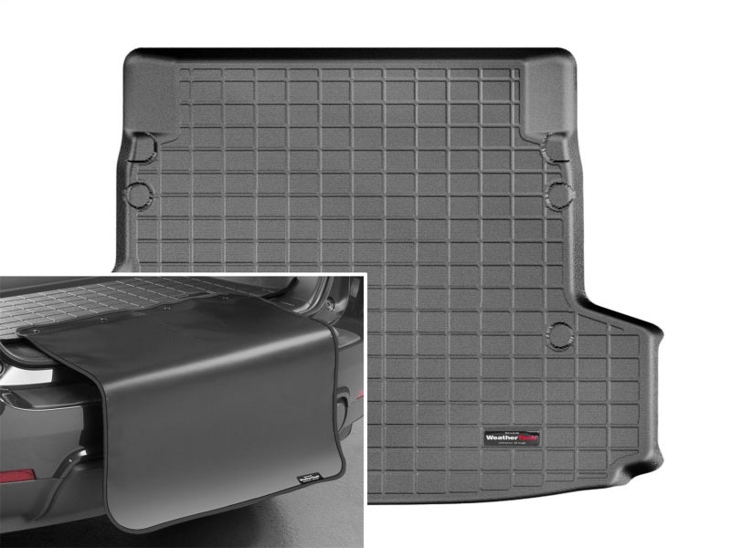 WeatherTech 2014+ BMW 3-Series Wagon Cargo Liner w/ Bumper Protector - Black